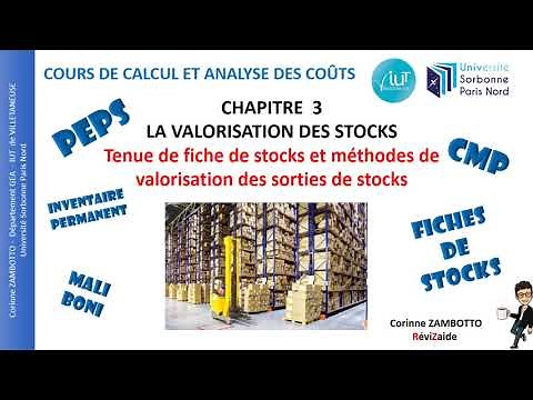 Cours de calcul et analyse des coûts - GEA - La valorisation des stocks
