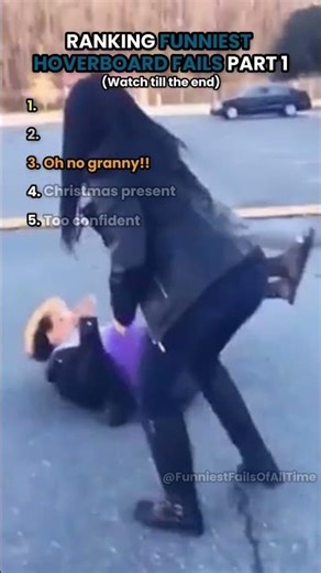 Ranking Top 5 Funniest Hoverboard Fails Part 1 😂 #funny #fail