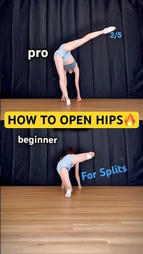 Open Your Hips for Middle Splits😱 — 5 Exercises: Beginner & Pro #flexibility #stretching #yoga