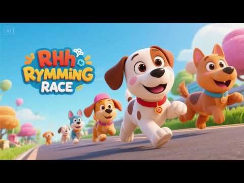 Dog’s Rhyming Race 🐶🏁🎵 | Learn Rhyming Words with Fun & Speed!