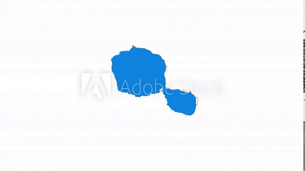 Tahiti intro. Badge with the circular name and map of the island. Tahiti round logo animation.