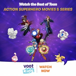 576K views · 72 reactions | Step into the world of your fav superheroes with #VKActionMania 隸 From Iron-man and Logan’s epic battles to Jackie Chan’s mind-blowing stunts, catch everything on #VootKids✨ #Ironman #JackieChan #Pokemon #InfinityNado #MastiMeinAchhai #Kids #Catoons #Anime #AnimeMemes #AnimeLover | Voot Kids | Facebook