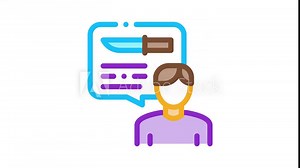 It Manager Developer Icon Animation It Manager Badge And Binary Code, Web Site Development And Programming