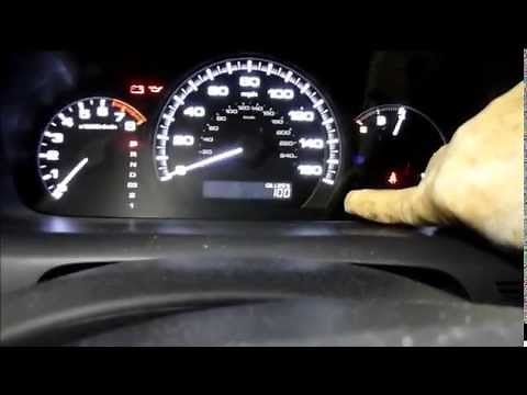 How to reset the oil change require light on a 2006 Honda Accord