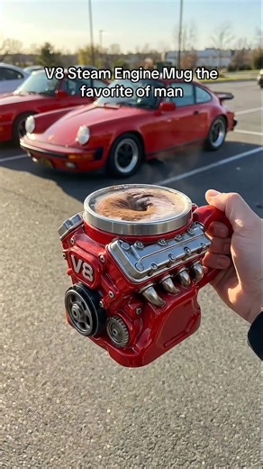 V8 Steam Engine Mug: The Ultimate Coffee Cup