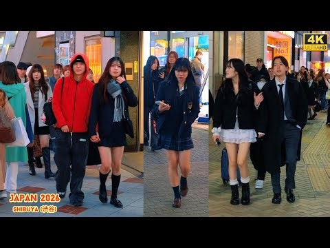 4K HDR Japan travel 2026 | Walk in Shibuya (渋谷) Tokyo Japan | City ambience Nature for relaxing