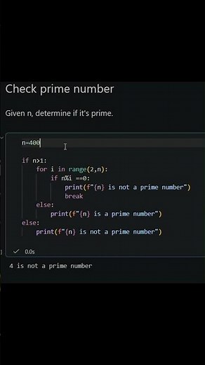 Check Prime Number in Python - Under 60 Sec! ⚡"