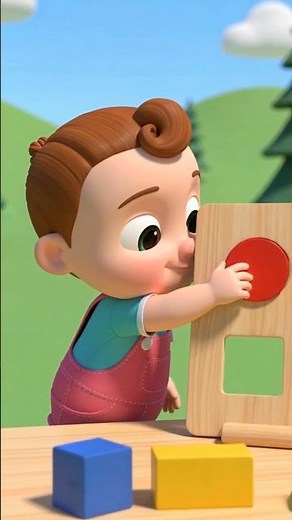 Shapes Song for Kids 🟦🔴🟢⬜ | Learn Shapes | Nursery Rhymes & Kids Songs #shorts #shapes #babysongs