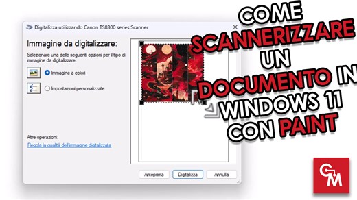 Come scannerizzare un documento in Windows 11 con Paint | ClaudioMasci