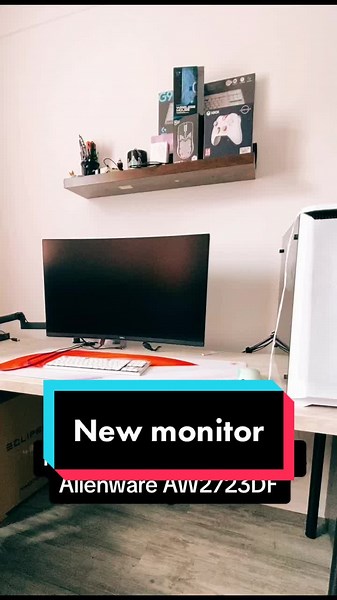 Previous monitor: Acer curved 32” QHD 165Hz (S3220DGF) bought in 2020. New monitor: Alienware 27” QHD 280Hz fast IPS (AW2723DF) #alienware #gamingsetup #fyp