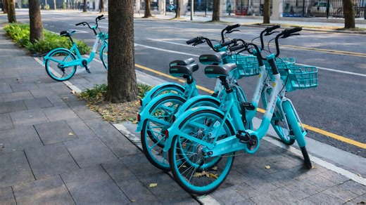 City bike rentals ready to ride in China