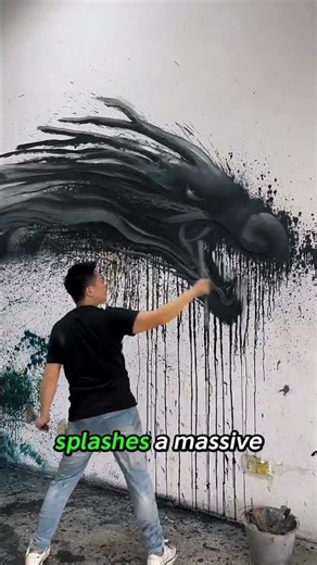 How Random Paint Splashes Turned Into a Dragon 🐉