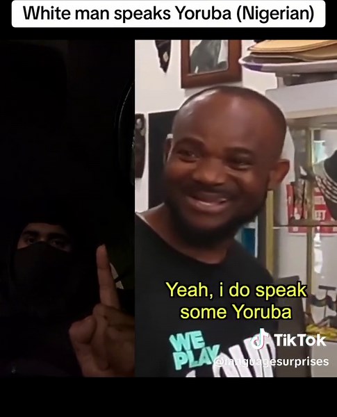 White Man speaks yoruba (Nigerian) #travel #language #fyp #viral
