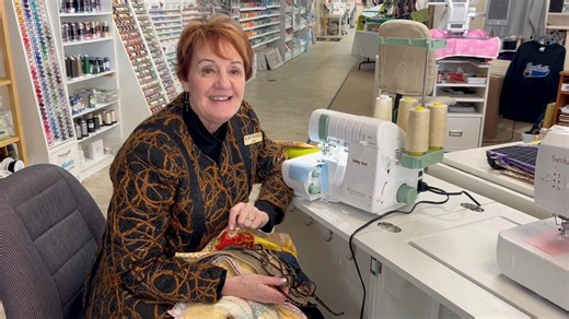 JUST RELEASED!! Check out the brand new 55th Anniversary serger from Baby Lock! This 4-thread serger comes equipped with a wave stitch, air threading, and an automatic needle threader for the low price of $1999.99! Only 2000 of these machines were made, so our stock is extremely limited. Call the store at 440-243-6400 or come in and see us to get yours today! | Pins and Needles