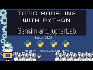 Libraries for LDA Topic Modeling - Gensim and JupyterLab (Topic Modeling for DH 03.02)