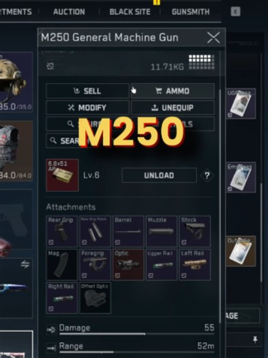 CURSED THERMAL M250 #deltaforce #deltaforcegame #deltaforcemobile #gaming #fyp