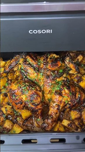 Juiciest Air Fryer Roast Chicken & Potatoes 🍗🔥 (Cosori Recipe)