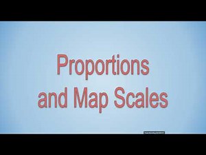 Using Proportions to solve a map scale problem