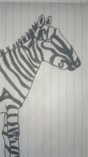 Drawing of a zebra