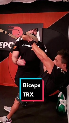 Curl de bíceps con trx #CreandoParaAyudar #TiktokDeportes ##trx #biceps @tviruz77 @masterdiegolopez