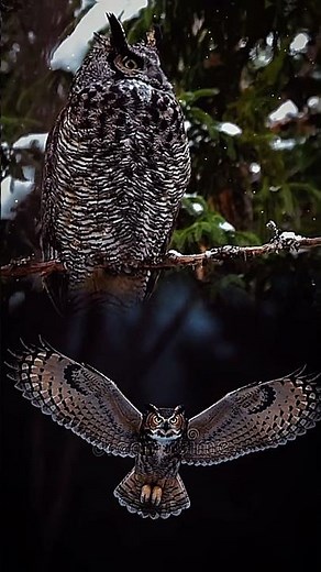 🦉 Great Horned Owl#GreatHornedOwl #HornedOwl