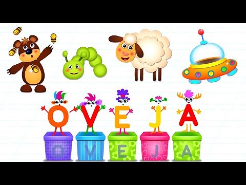 Bini ABC Academia De Lectura - Letter O - OSO, OVEJA, ORUGA, OVNI | Bini Bambini Games