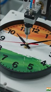 🕰️🇮🇳 How India’s Tricolor Wall Clock Is Made | Amazing Factory Manufacturing Process #15august #10m
