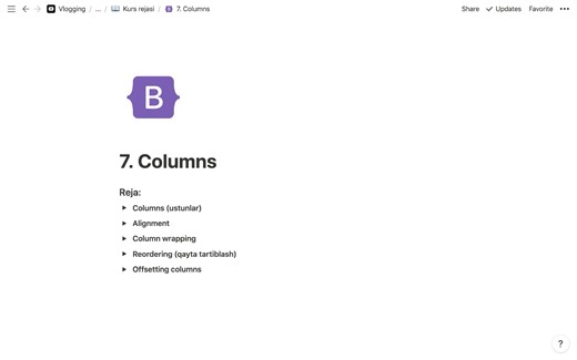 Bootstrap 7. Columns