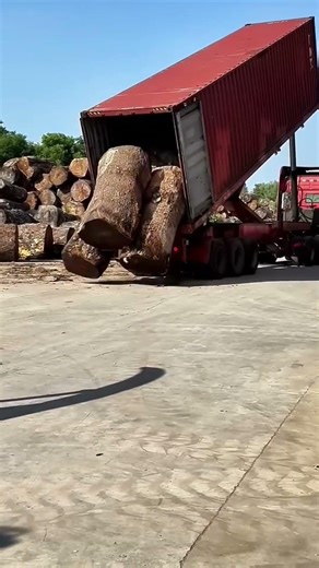 Container Log Unloading Process