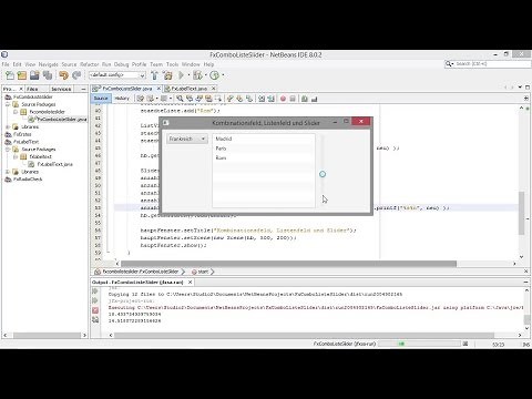 Schieberegler, Listen- und Kombinationsfelder nutzen | Programmieren lernen mit Java
