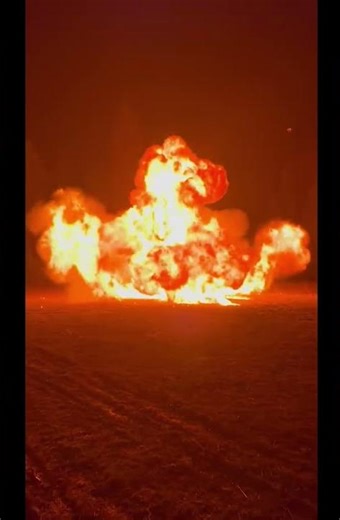 4.5 Gallons of Fuel Exploded #explosion #experiment #fire