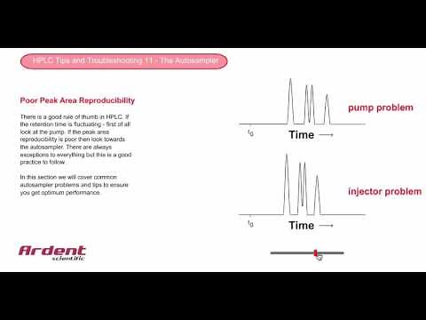 HPLC Tips and Troubleshooting 11 - Peak Area Reproducibility