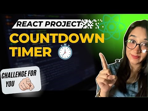 React Challenge For You | React JS Simple Project - Countdown Timer Project in React JS