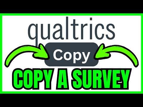 How To COPY A SURVEY In Qualtrics (QUICK & EASY) 2026