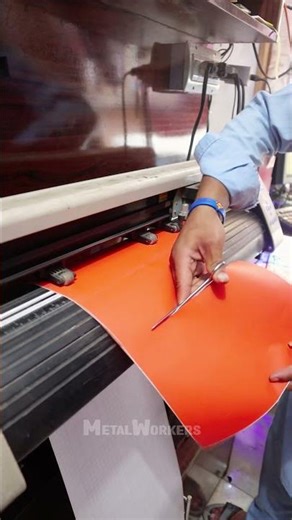 Sticker Cutting Machine in Action
