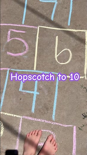 Hopscotch fun 😊#kidslearning
