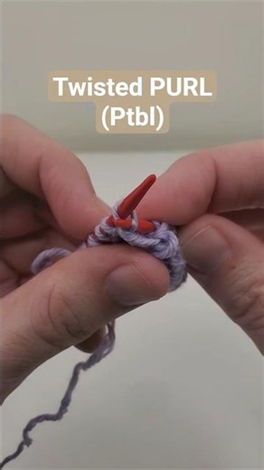 How to make Twisted PURL (purl through the back loop Ptbl)