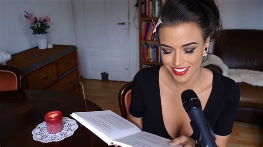 ASMR Gina Carla - Reading German to calm you