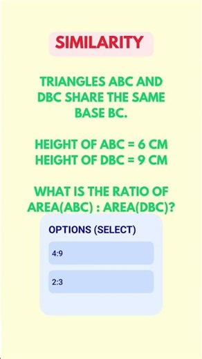 Similarity | MCQ | Similar Triangles