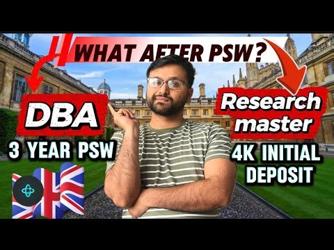 What after PSW? Research Masters or DBA? | Dependents closed in Research Masters? Reality of UK