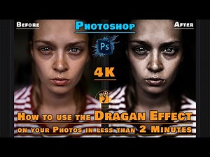 Photoshop: How to use the DRAGAN EFFECT on your Photos in Photoshop in less than 2 minutes. 4K