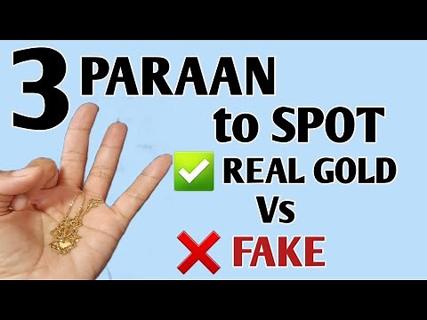 3 TESTS HOW TO SPOT REAL GOLD vs FAKE | PARAAN PAANO MALAMAN KUNG REAL GOLD ANG ALAHAS BabyDrewTV