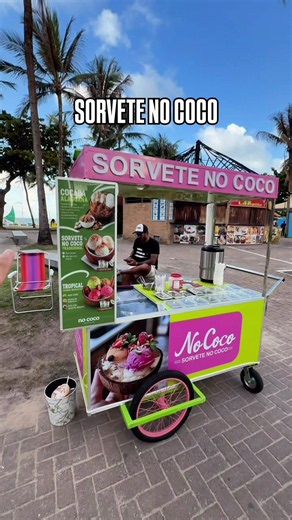 Sorvete no coco em Maceió: preço, local e opções