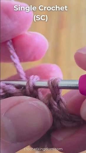 Single Crochet Stitch in 20 Seconds (Beginner Crochet Tutorial)