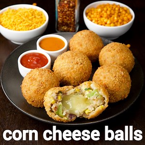 corn cheese balls recipe: bit.ly/2VxNsUe chapathi sandwich recipe: bit.ly/2UIjQmM corn cheese balls recipe | how to make sweet corn & veg cheese balls with detailed photo and video recipe. an ideal vegetable and cheese-based snack recipe known for its gooey cheese burst. cheese balls are an ideal kids snack recipe which can also be done and served to adults for any occasions and party. there are many variations to this simple snack of cheese balls recipe, but this recipe has an extension with th