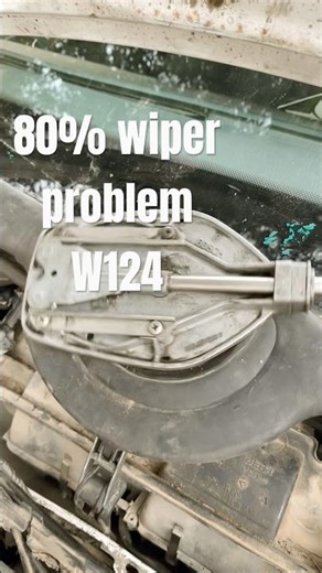 In 80% of cases on w124 Before replacing your wiper motor —open the gearbox and just clean it #124