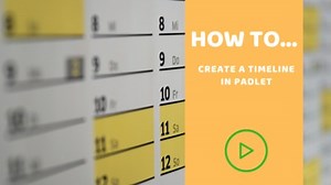How to create a timeline using Padlet