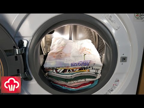 Experiment - Steam Program - in a AEG 7000 series Washing Machine - full laundry
