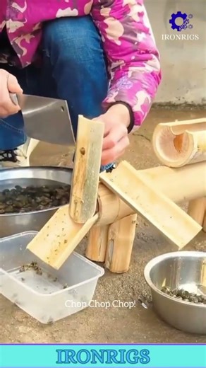 A Bamboo Guillotine For Snails?! 🐌 It Snips The Shells Faster Than A Kitchen Robot! #food