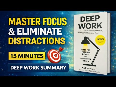 Deep Work Book Summary (15 Minutes) | How to Focus Deeply & Eliminate Distractions